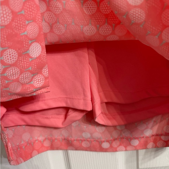 Izod Golf Skort Womens 6 Mini Skirt Golf Balls Tees White Pink Preppy - Picture 4 of 6